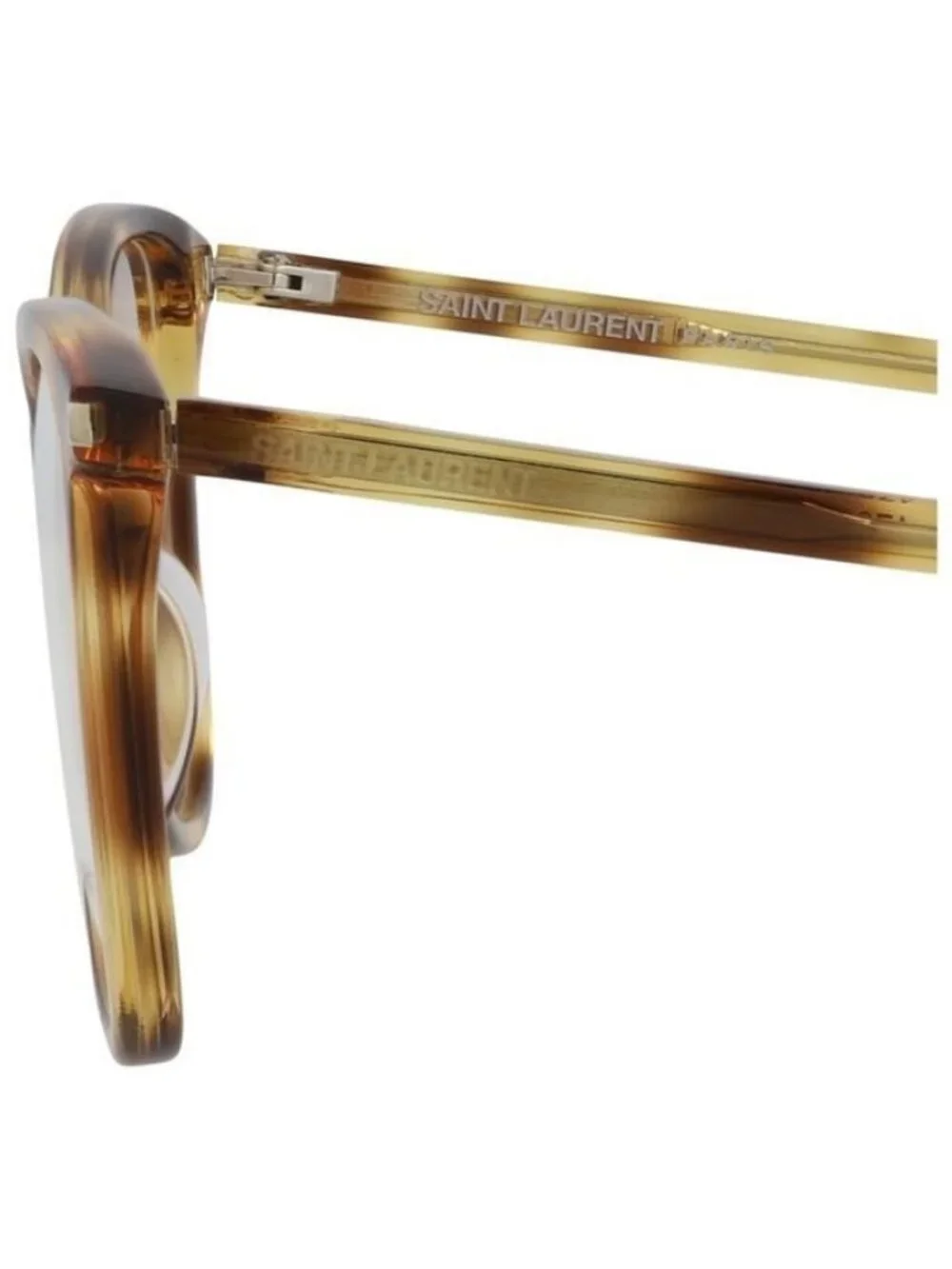 New Saint Laurent Womens Cat Eye Havana Havana Transparent Fashion Designer Eyeg